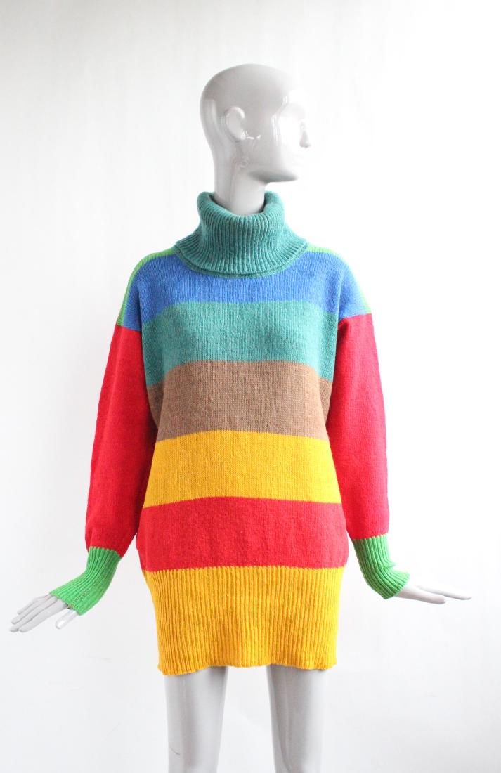 Dorothee Bis Sweater Dress, ca.1980's (1 of 3)
