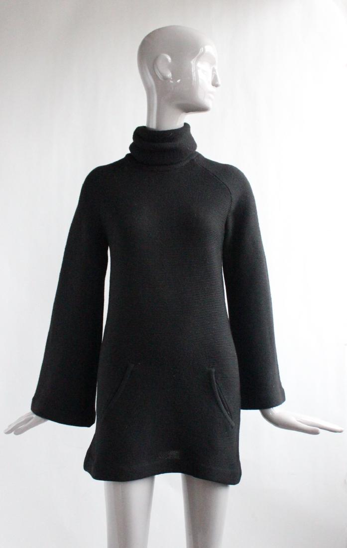 Chloe by Karl Lagerfeld Black Sweater Dress, ca. 1960's (1 of 3)