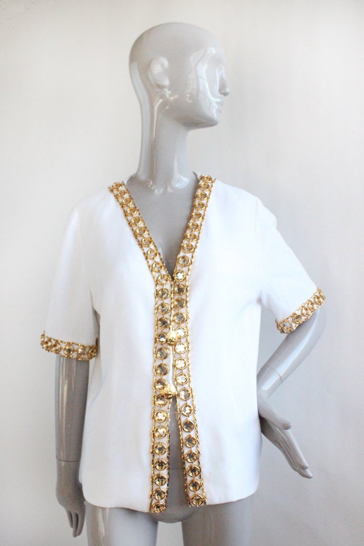 Givenchy Couture White Embroidered Jacket, S/S 1993 (1 of 5)