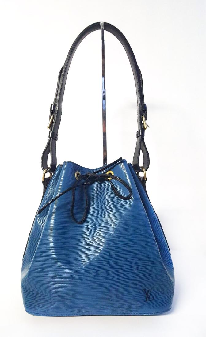 Louis Vuitton Epi Blue & Black Bucket Bag, 1993 (1 of 6)