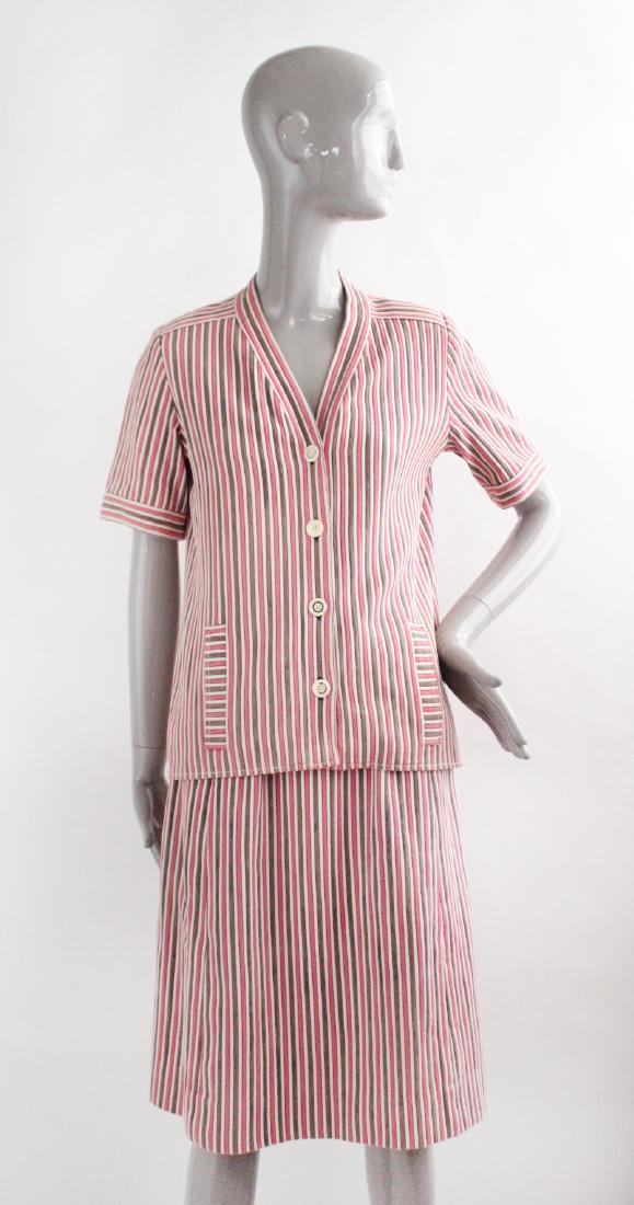 Givenchy Striped Cotton Suit, 1970's (1 of 3)