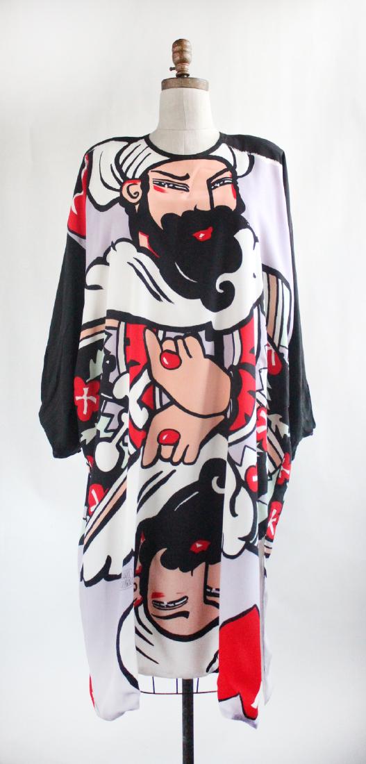 Michaele Vollbrach Silk Dress, 1980's (1 of 6)