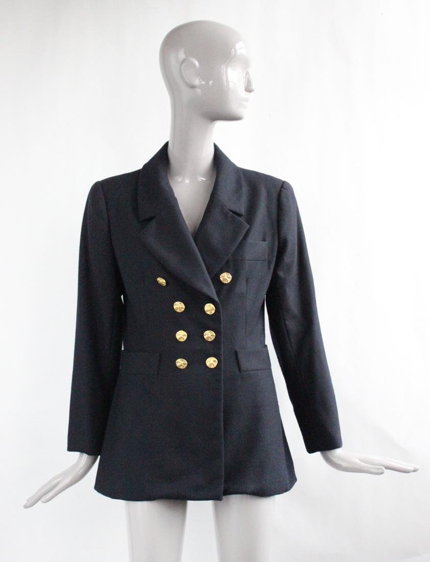 Yves Saint Laurent Rive Gacuhe Navy Jacket, S/S 1990 (1 of 4)