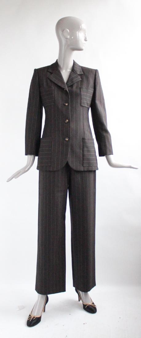 Bill Blass Couture Brown Wool Suit, 1990s (1 of 6)