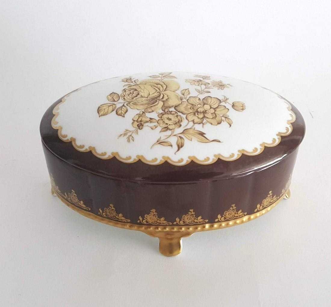 Jewelry Jewelry Boxes Gerold Porzellan Bavaria Porcelain Egg Shape Trinket Box