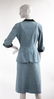 Polka Dot Flock Print 3 Piece Suit, c.1940s - 4