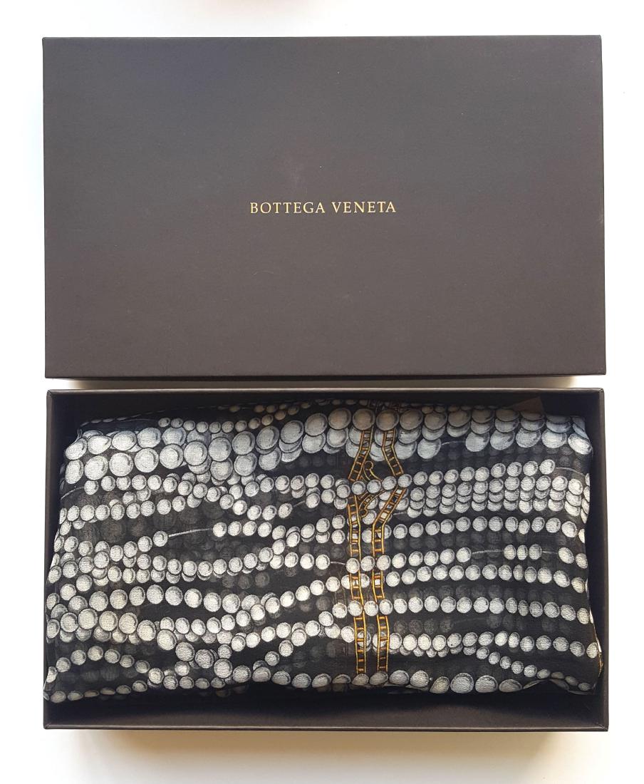 Bottega Veneta  Large Silk Scarf, ca.1990's (1 of 6)
