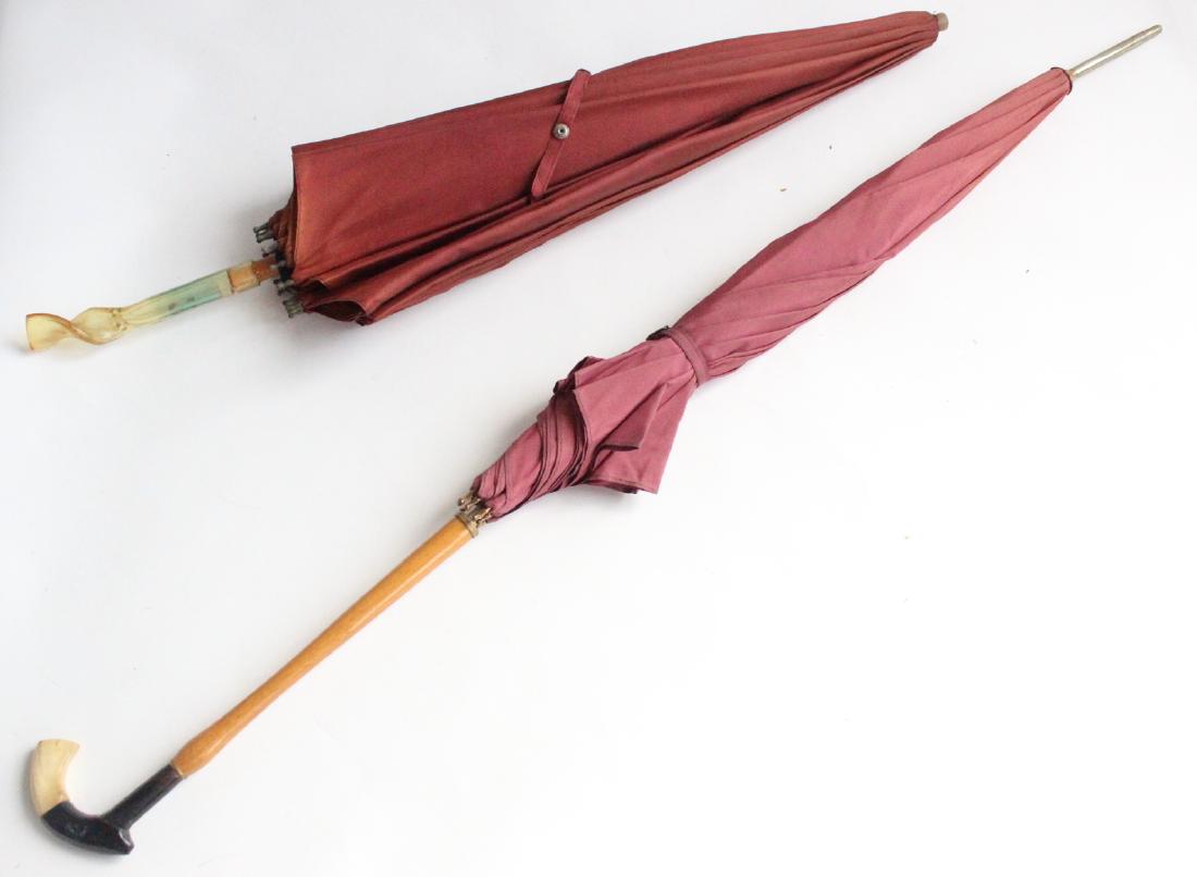 2 Parasols/Umbrellas ca.1930s-50s (1 of 4)