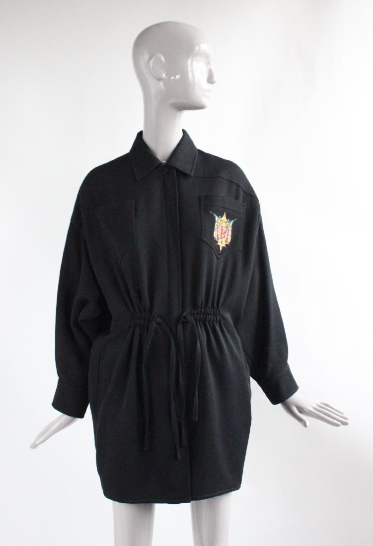 Bernard Perris Wool Coat Dress, 1980's (1 of 4)