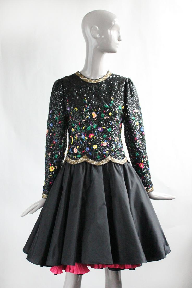 Richlene New York Evening Dress, 1980s (1 of 3)