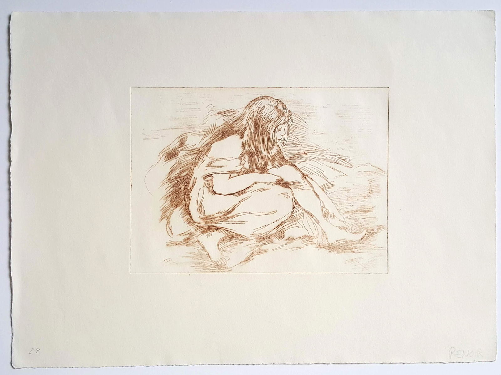 Pierre-Auguste Renior Etching (1 of 2)