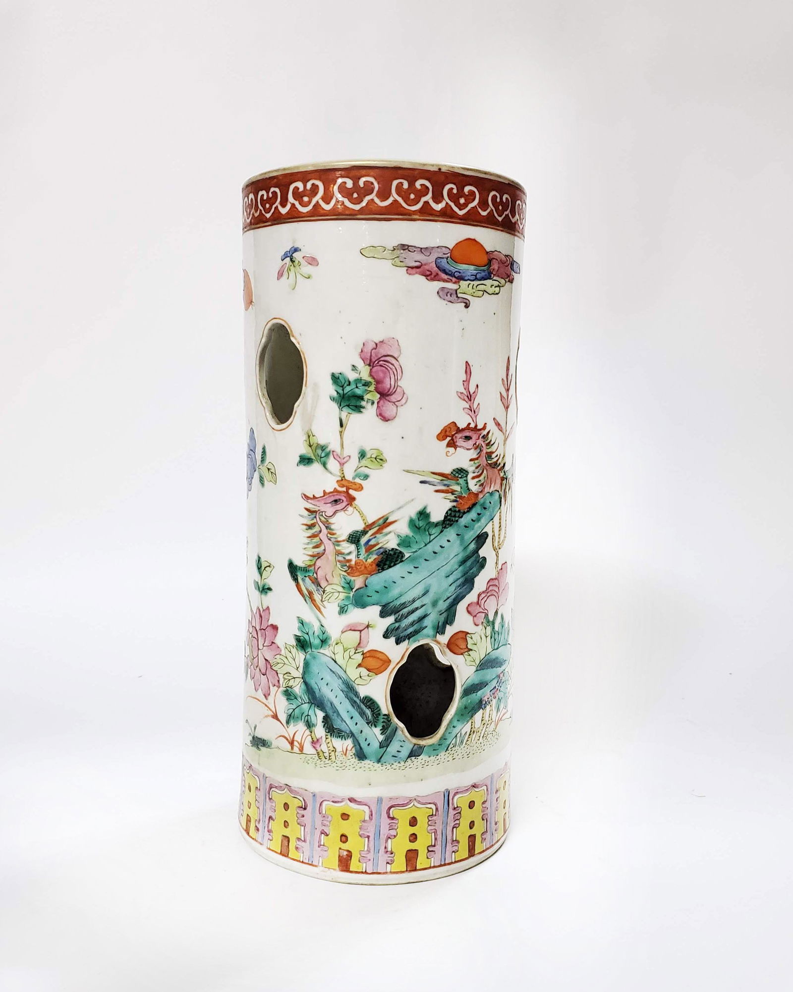 Antique Chinese Porcelain Hat Stand. Qing (1 of 6)