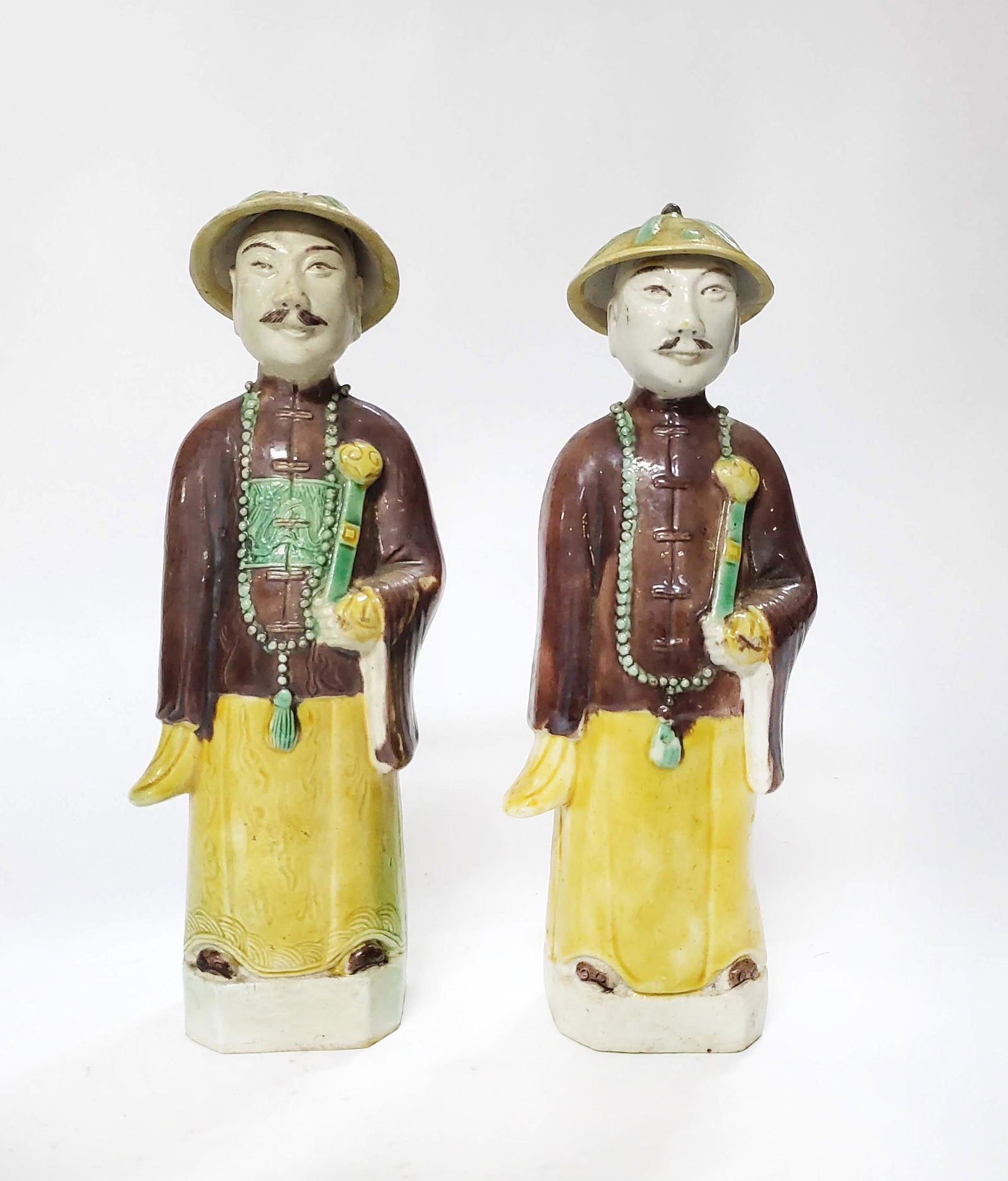 Pair of Chinese Export Male Figures (1 of 3)