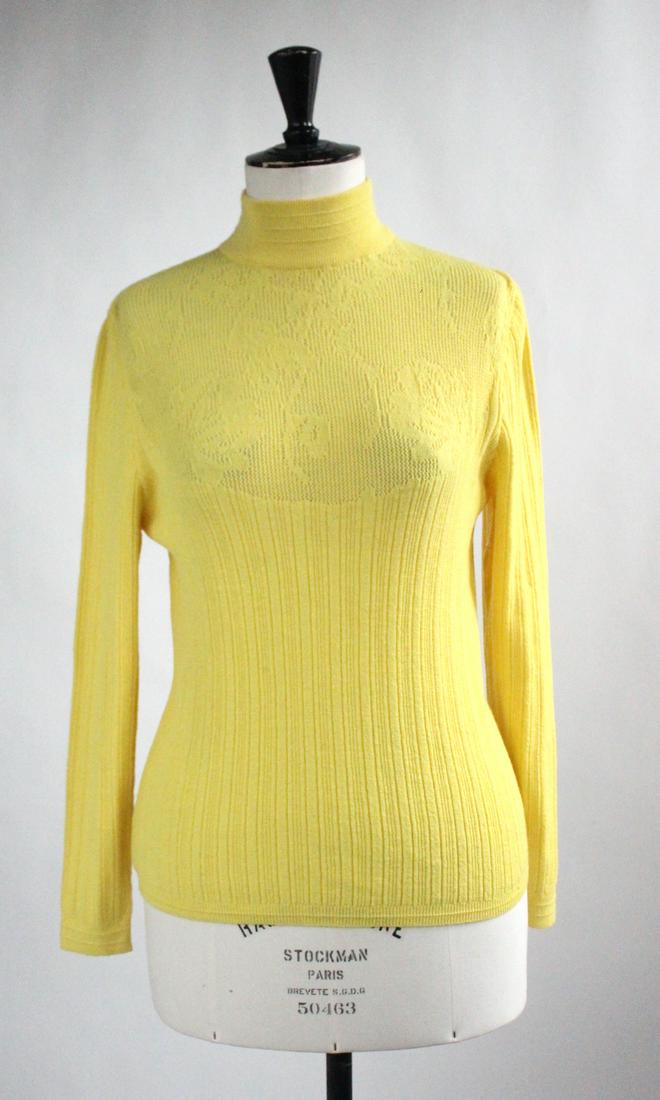 Gianni Versace Yellow Sweater, early 1990s (1 of 4)
