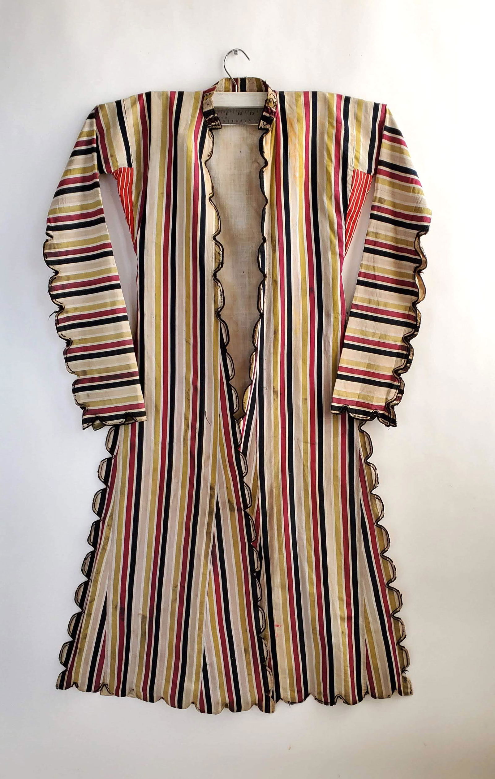 Antique Turkish Striped Caftan Ucetek ca. 19th c. (1 of 5)