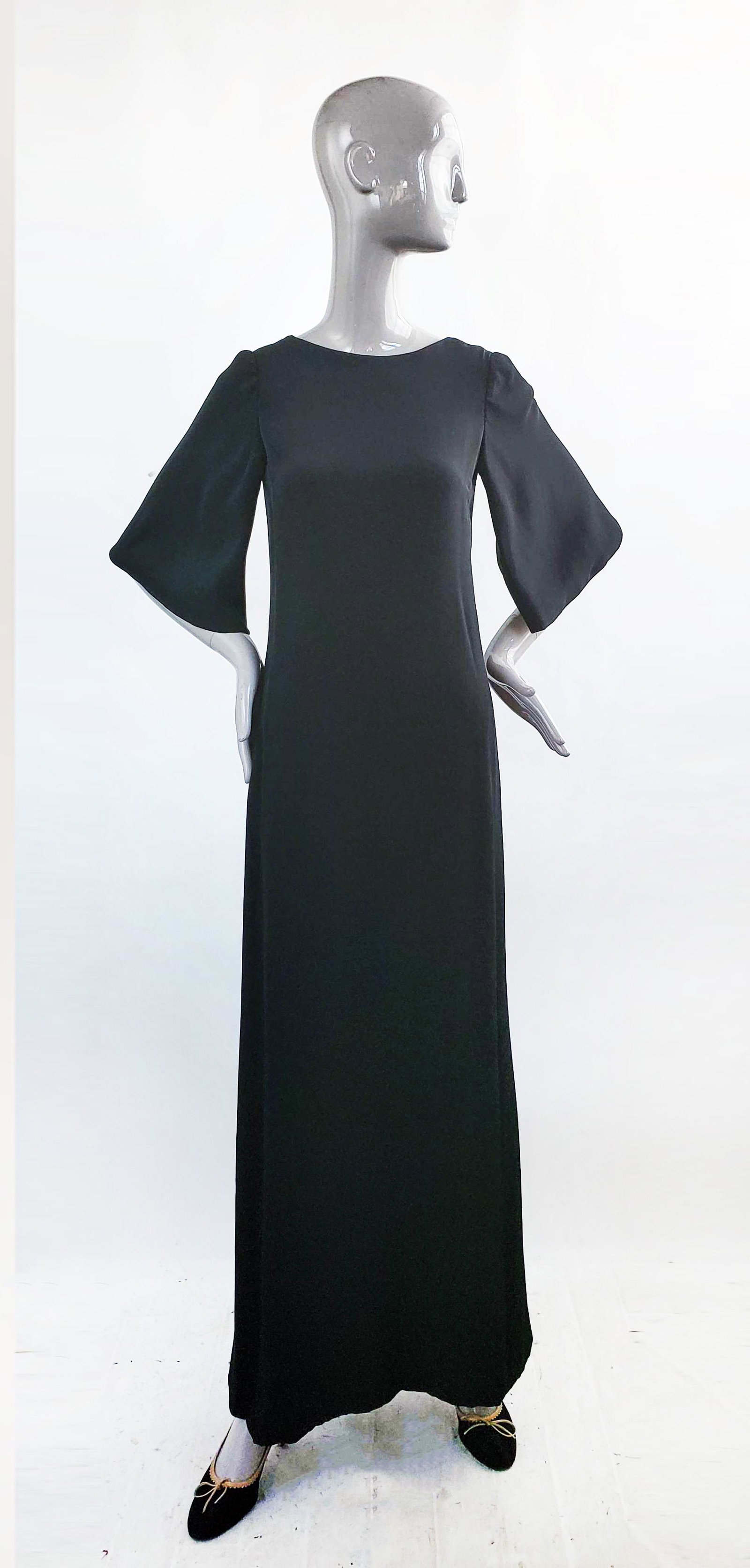 Norman Norell Black Silk Dress, ca. 1960s (1 of 4)