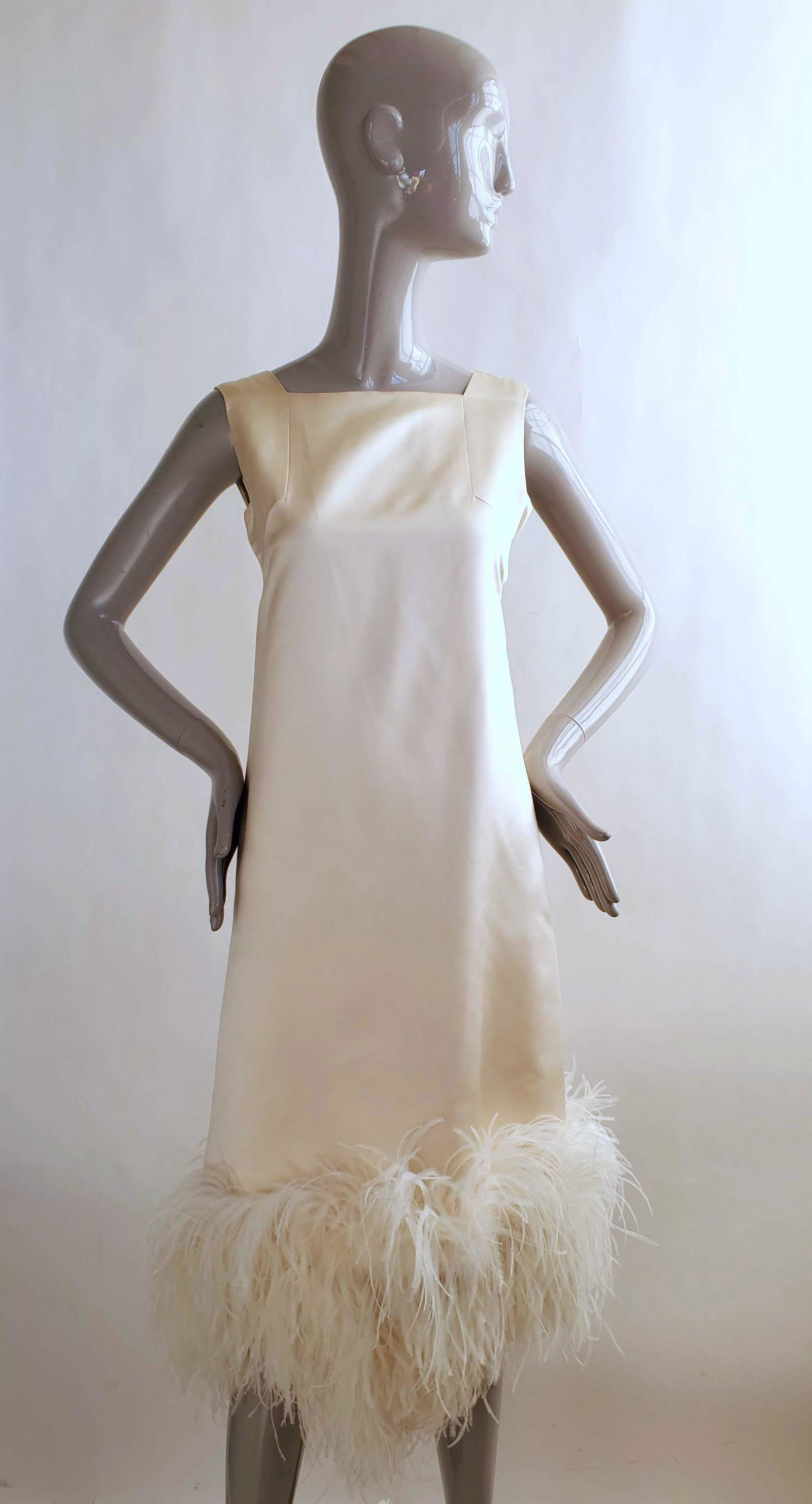 Oscar de la Renta Couture Silk Dress, 1960s (1 of 3)