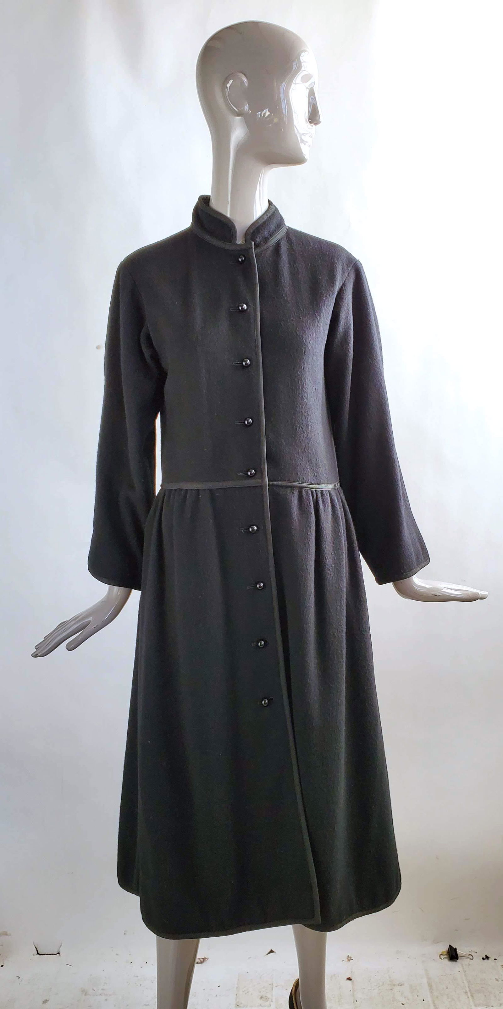 Saint Laurent Russian Collection Black Coat, 1976 (1 of 4)