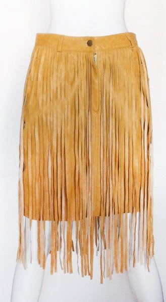 Perry Ellis by Marc Jacobs Leather Skirt, ca. 1992 (1 of 3)