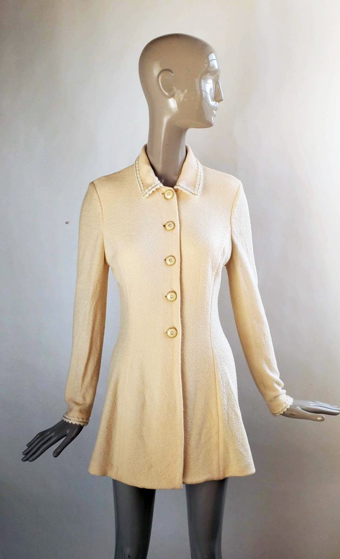 St. John by Marie Gray Beige Jacket, 1990s (1 of 4)