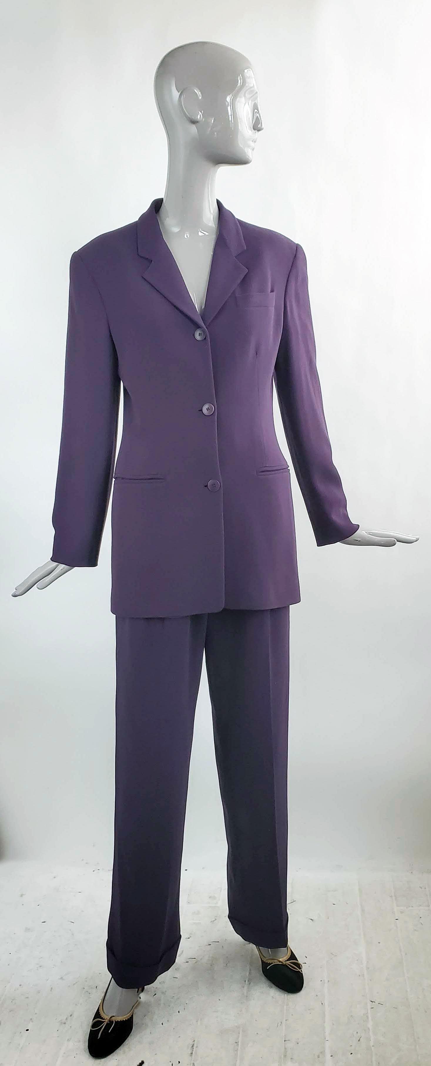 Michael Kors Purple 3 Pcs Suit, ca.1990s (1 of 5)