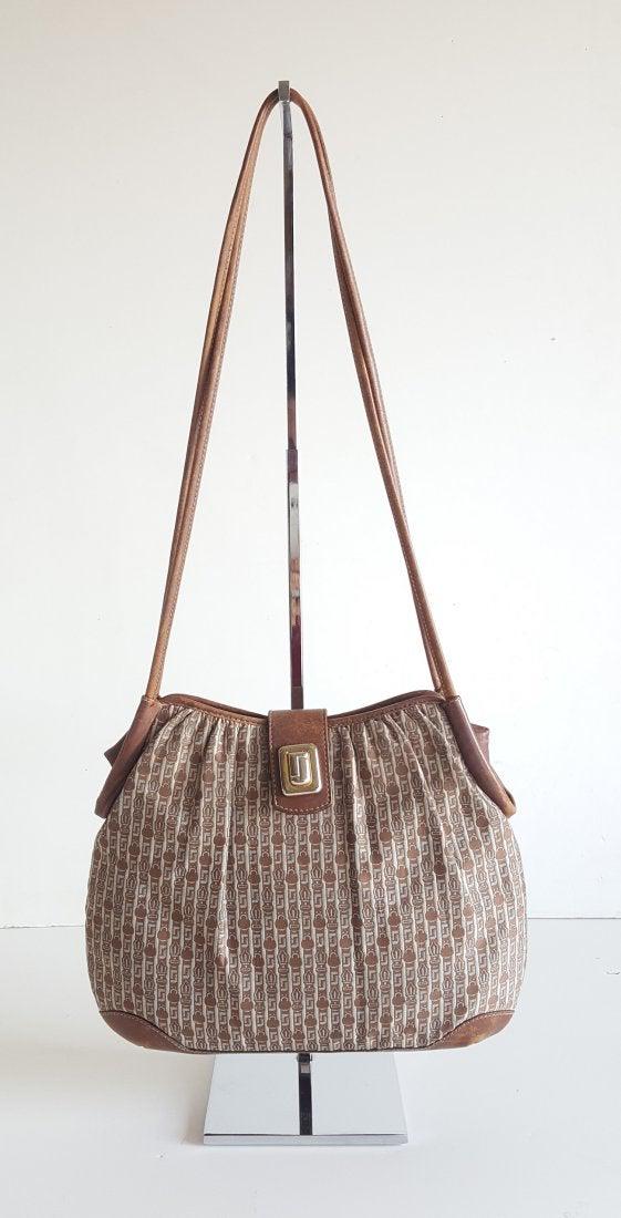 Judith Leiber Monogram Canvas Shoulder Bag, c.1980's (1 of 3)