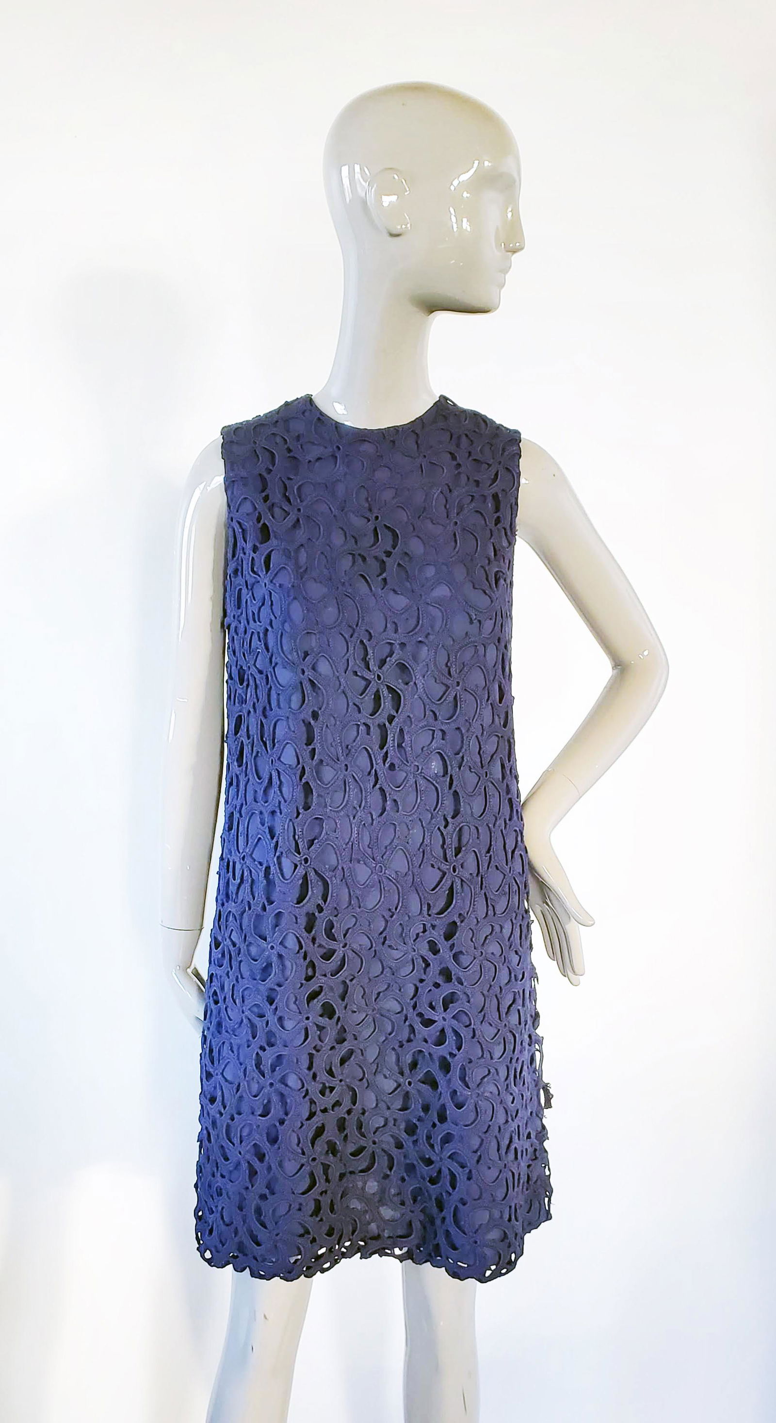 Sybil Connolly Couture Irish Lace & Linen Dress,  1960s (1 of 3)