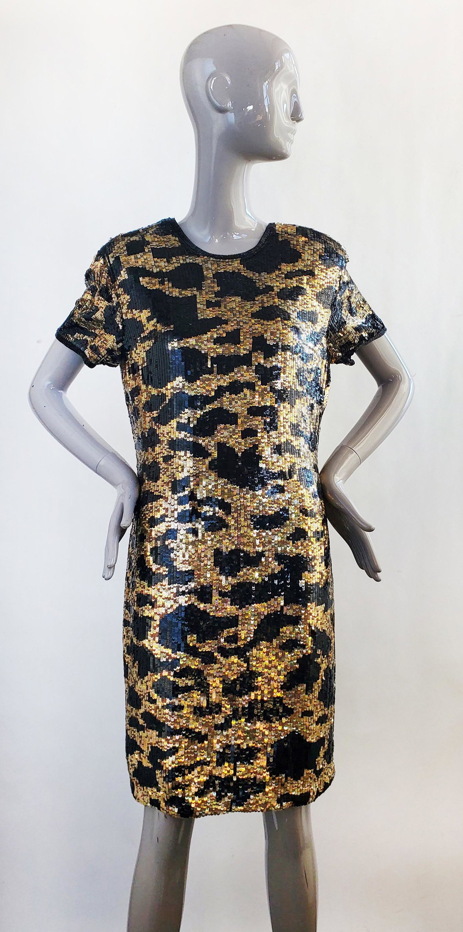 Riazee by Naeem Khan Sequined Evening Dress, ca. 1980s (1 of 3)