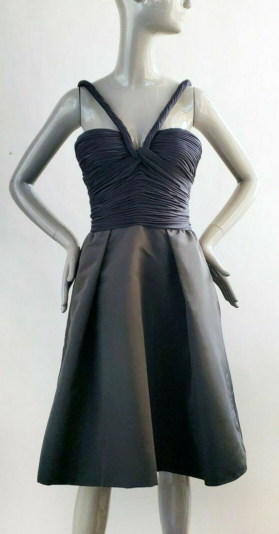 Oscar de la Renta Silk Cocktail Dress, ca. 2000's (1 of 5)