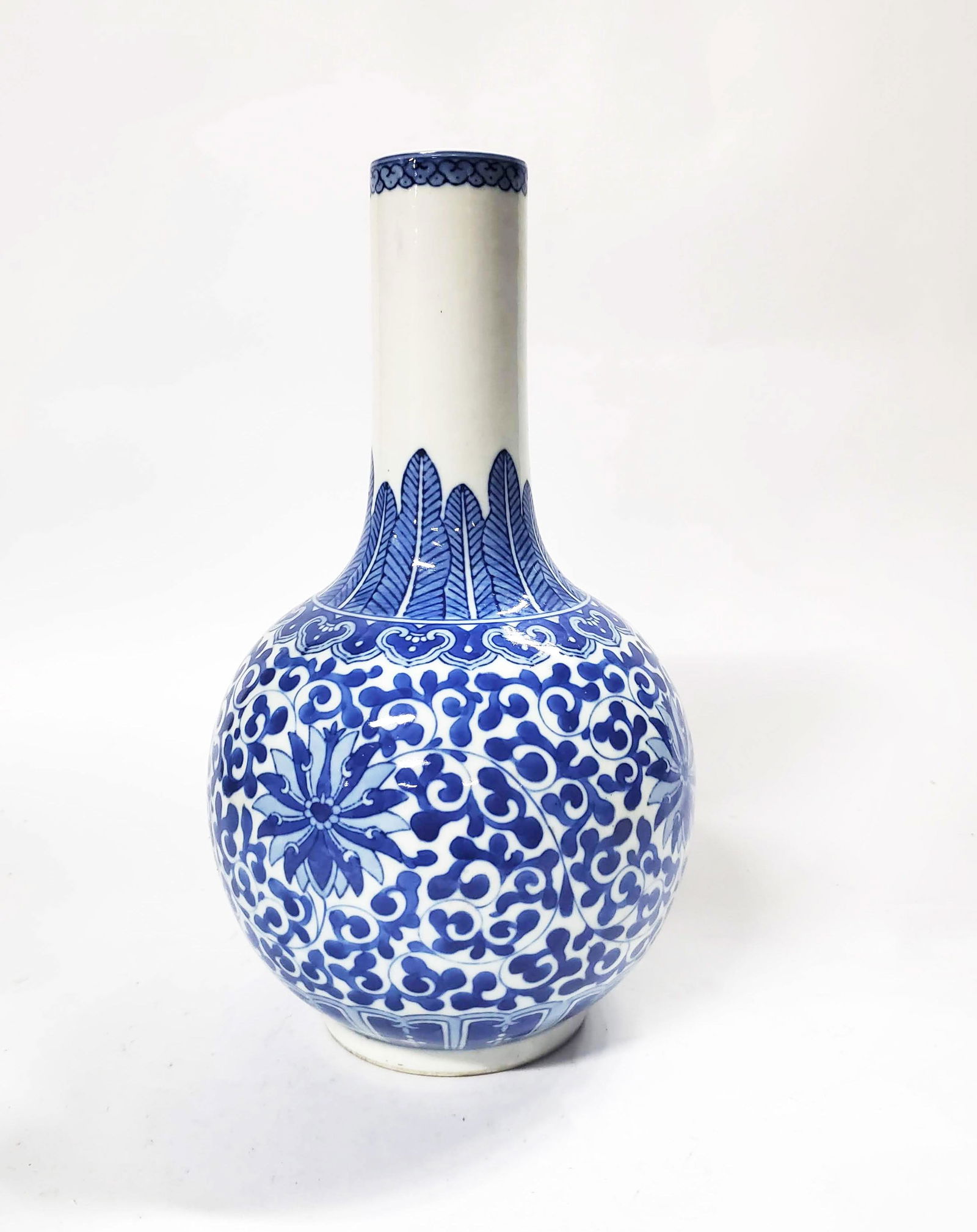 Chinese Blue & White Porcelain Vase, 20th c. (1 of 3)