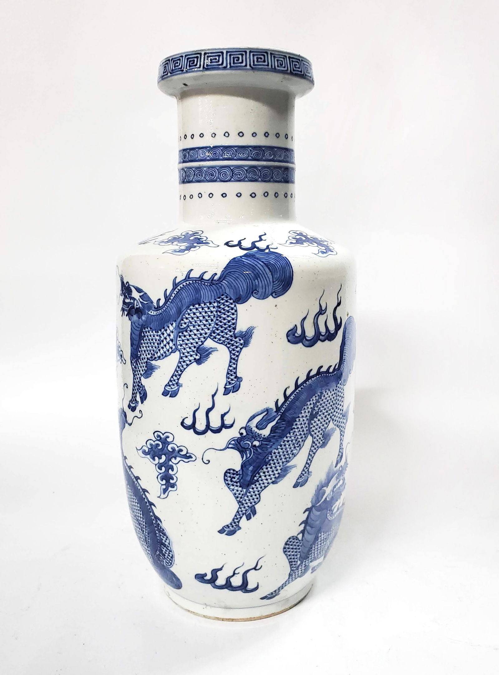 Antique Chinese Blue & White Kangxi Marked Vase (1 of 9)