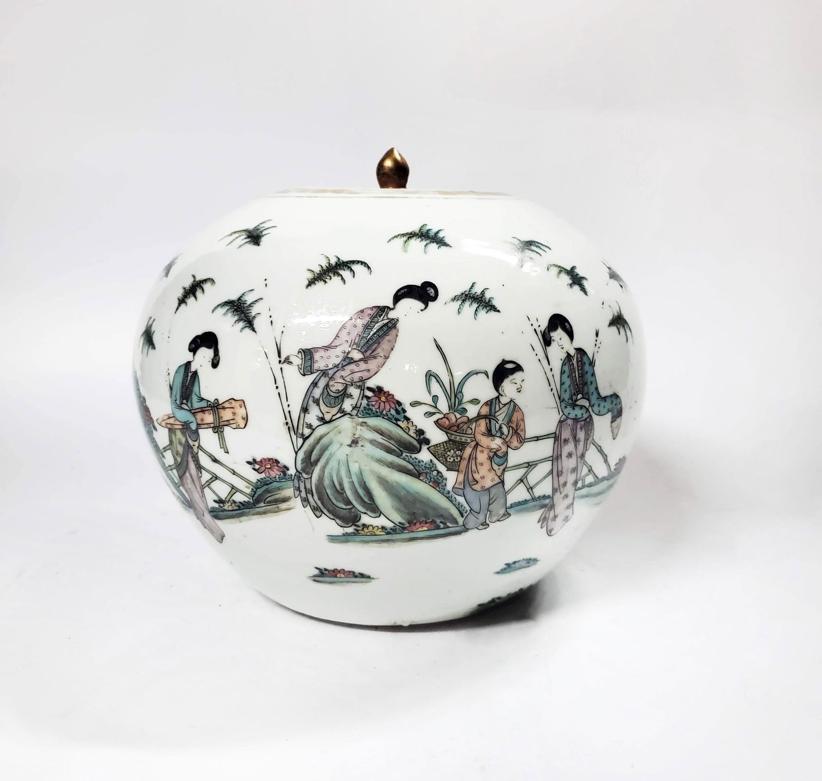 Antique Chinese Famille Verte Ginger Jar (1 of 7)