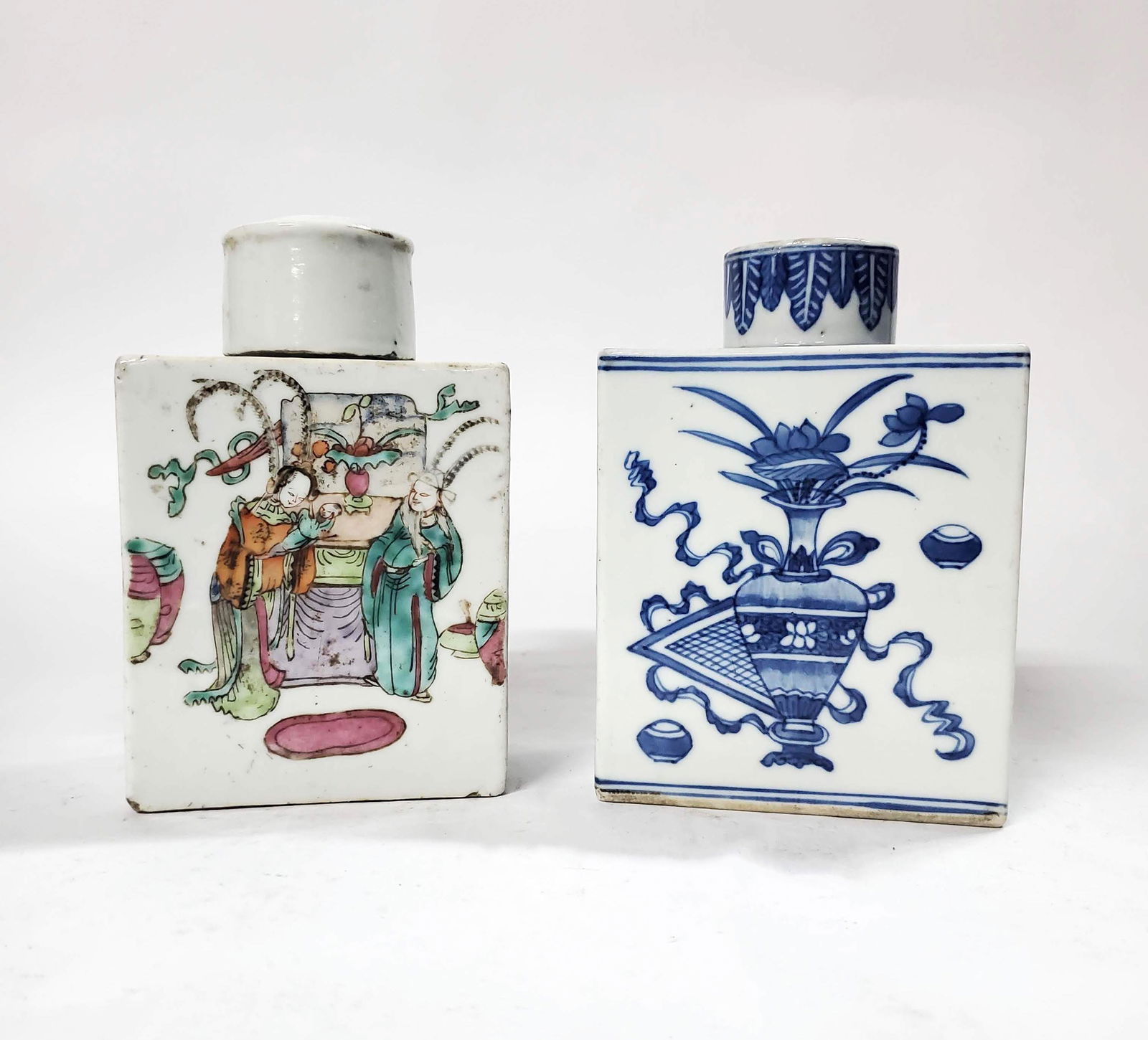 2 Antique Chinese Porcelain Tea Containers (1 of 7)