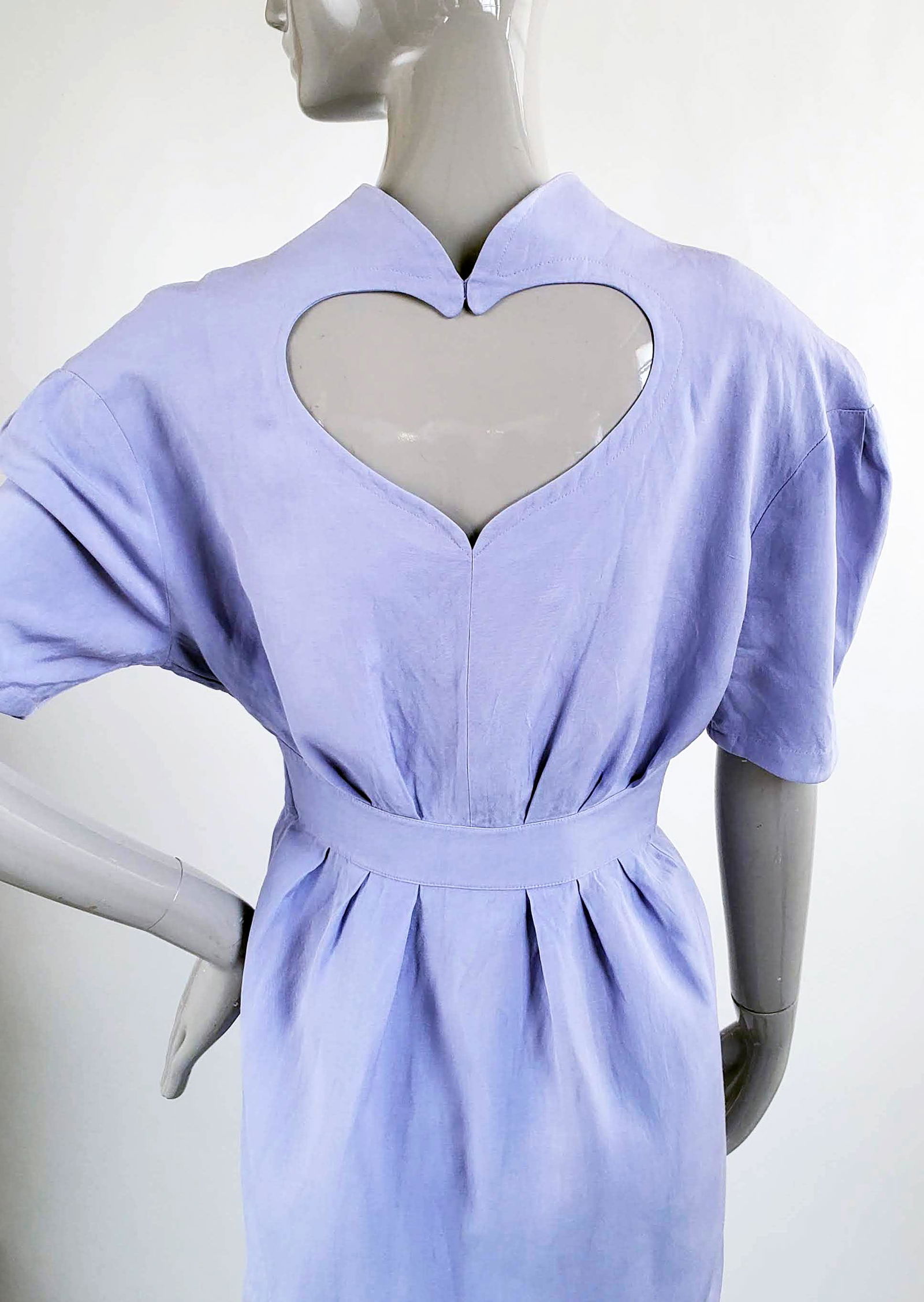 Thierry Mugler Lavender Dress, 1980s (1 of 4)