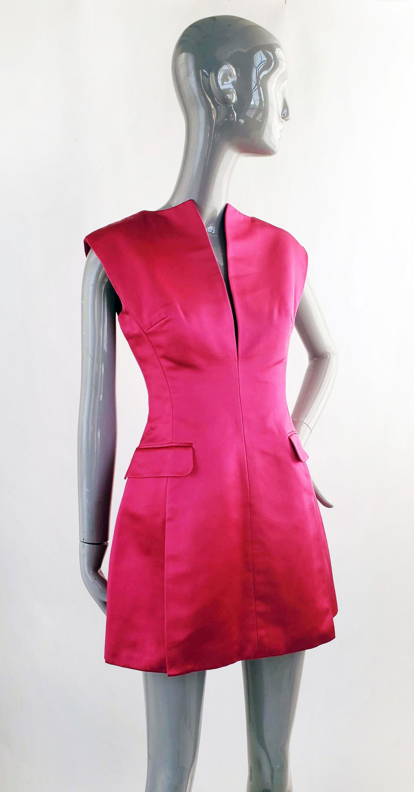 Alexander McQueen Pink Satin Dress, S/S 2008 (1 of 9)