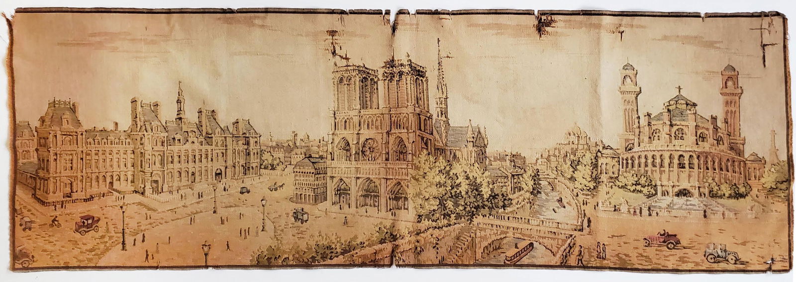 Antique French Jacquard Woven Tapestry Panel (1 of 6)