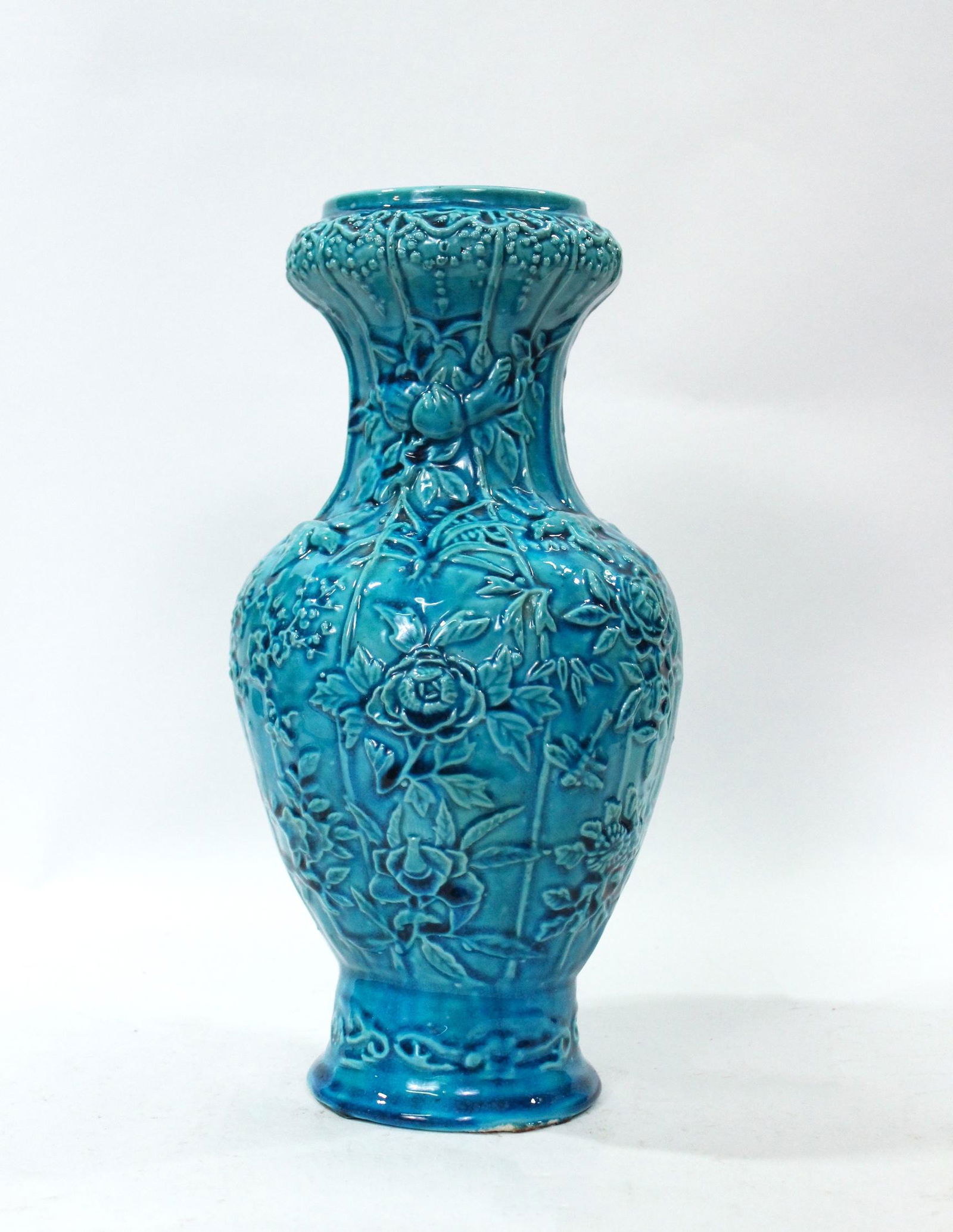 Chinese Turquoise Glazed Porcelain Vase (1 of 4)