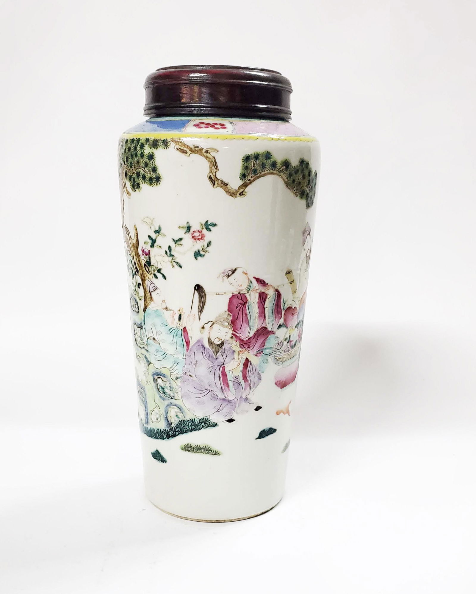 Antique Chinese Famille Rose Qianlong  Marked Vase (1 of 10)