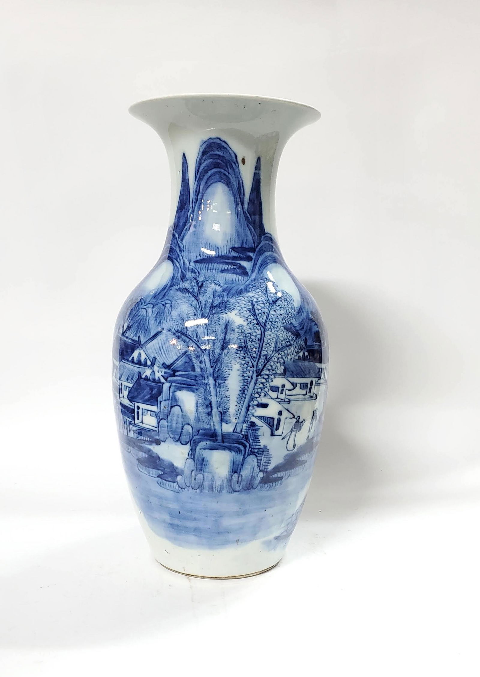 Antique Chinese Blue & White Large Vase (1 of 6)