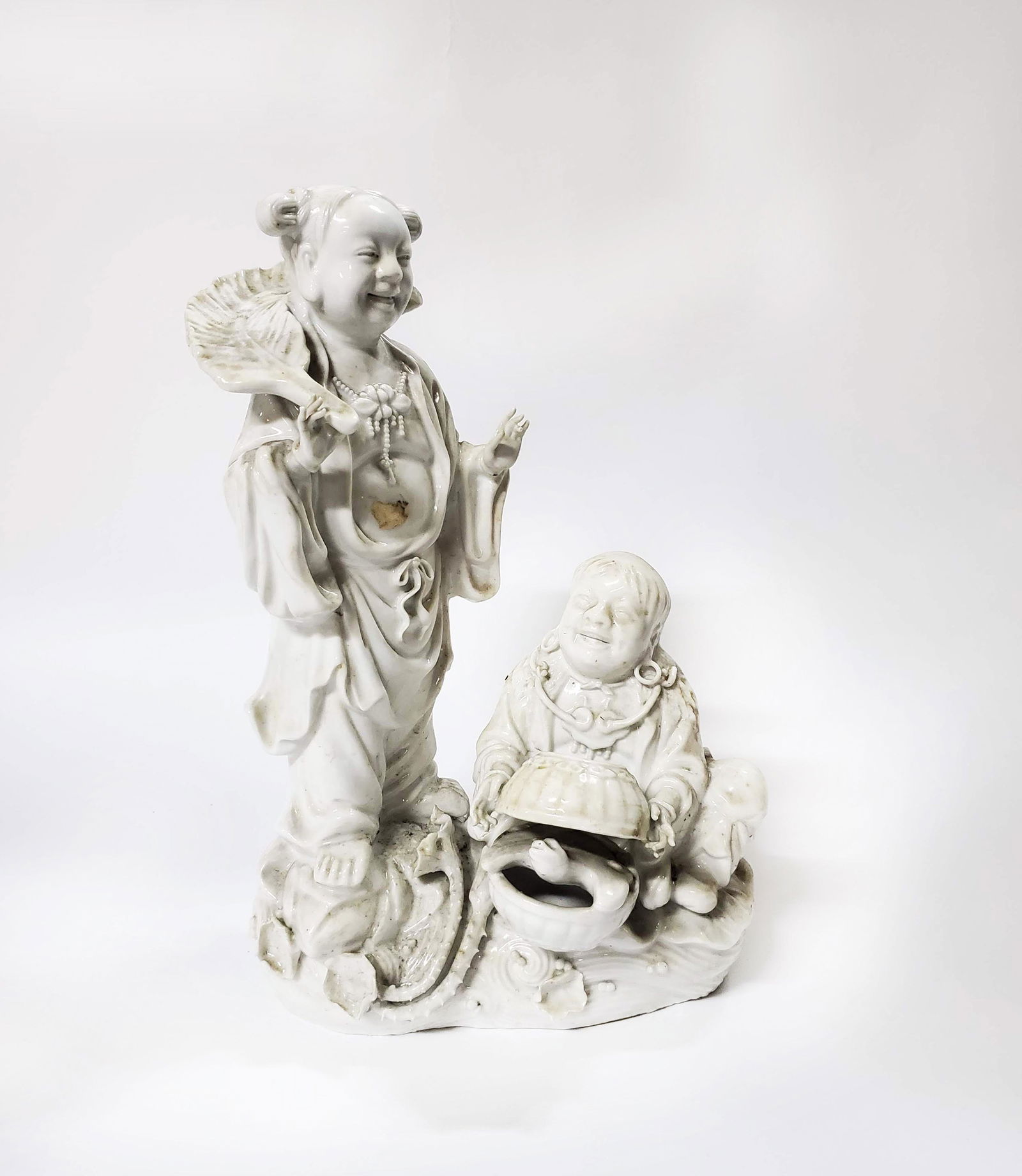 Antique Chinese Chine de Blanc Figural Group (1 of 4)