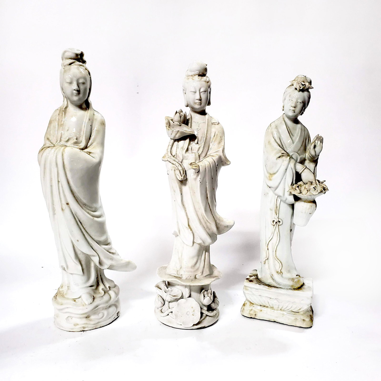 3 Chinese Blanc de Chine Figures (1 of 10)