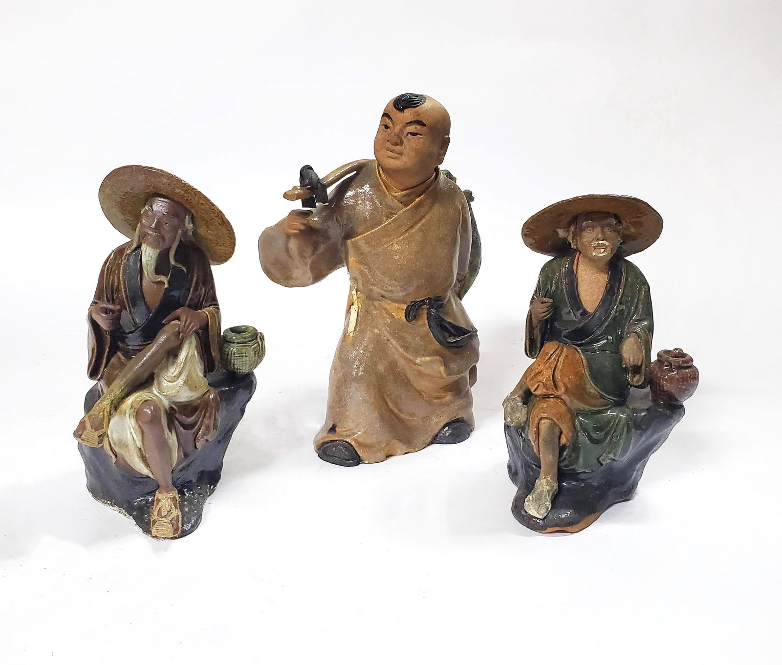 Antique Chinese Pottery Male Figurines (1 of 6)
