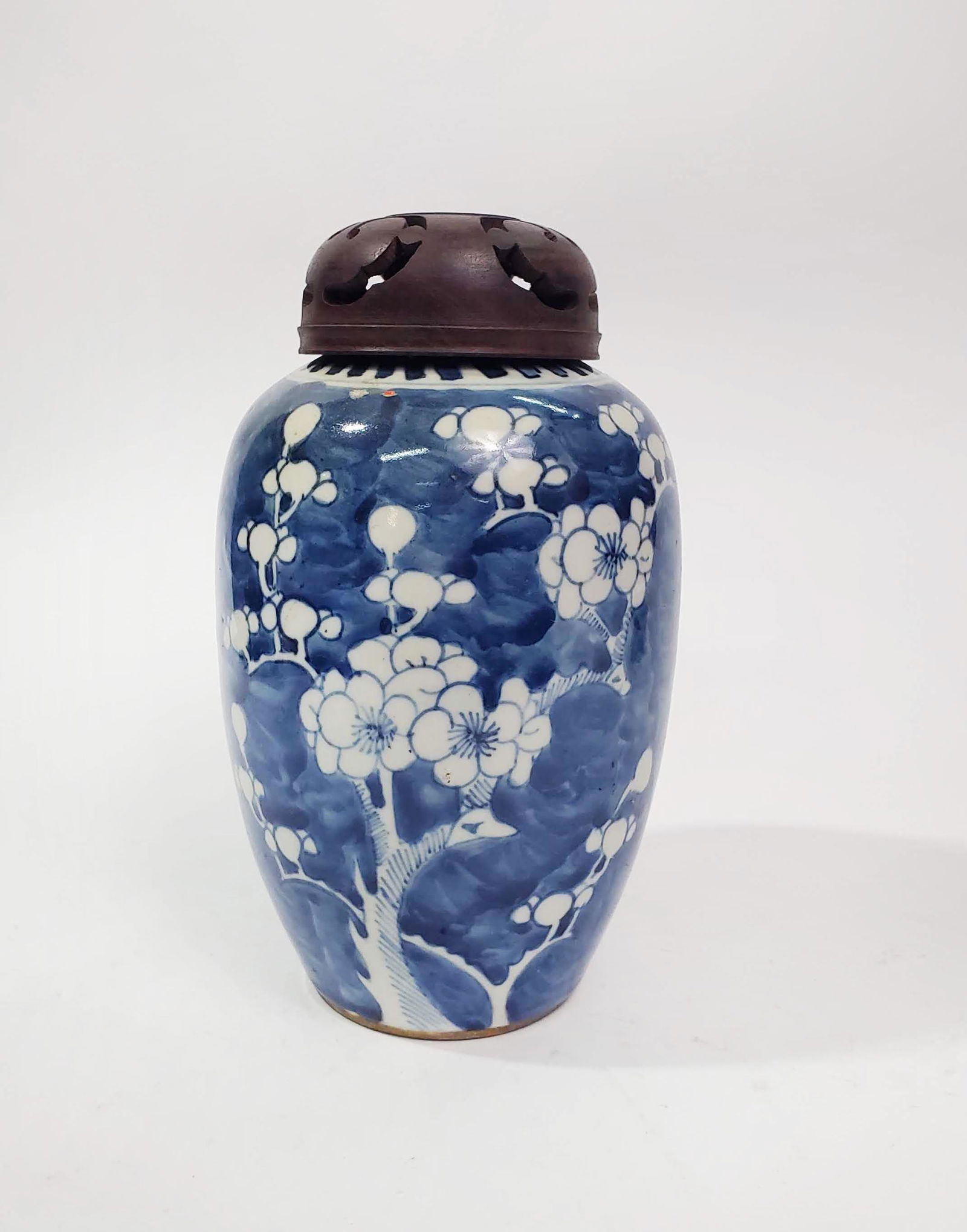 Antique Chinese Blue & White Hawthorne Jar (1 of 4)