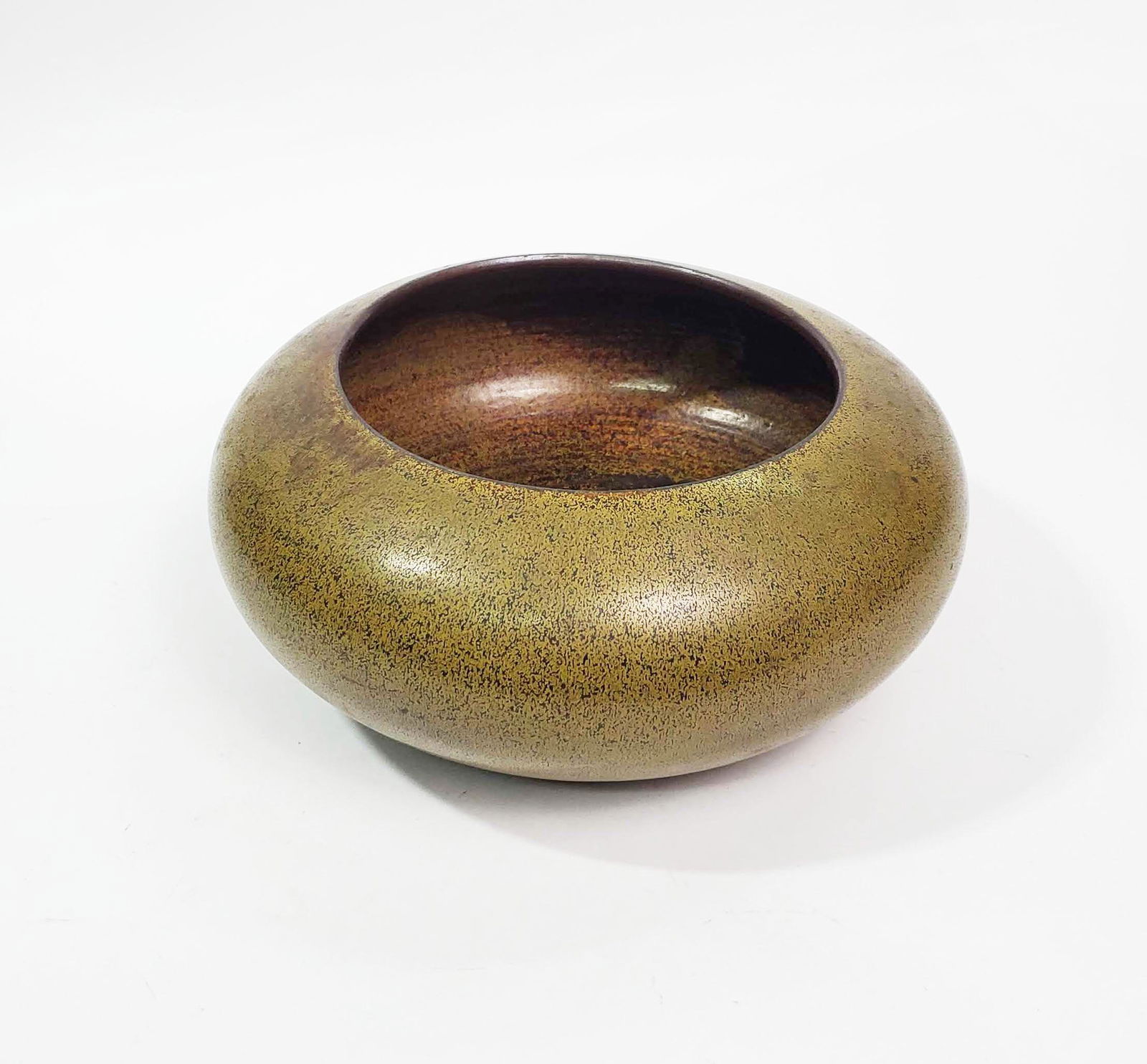 Antique Chinese Tea Dust Glazed Brush Wash Bowl (1 of 6)