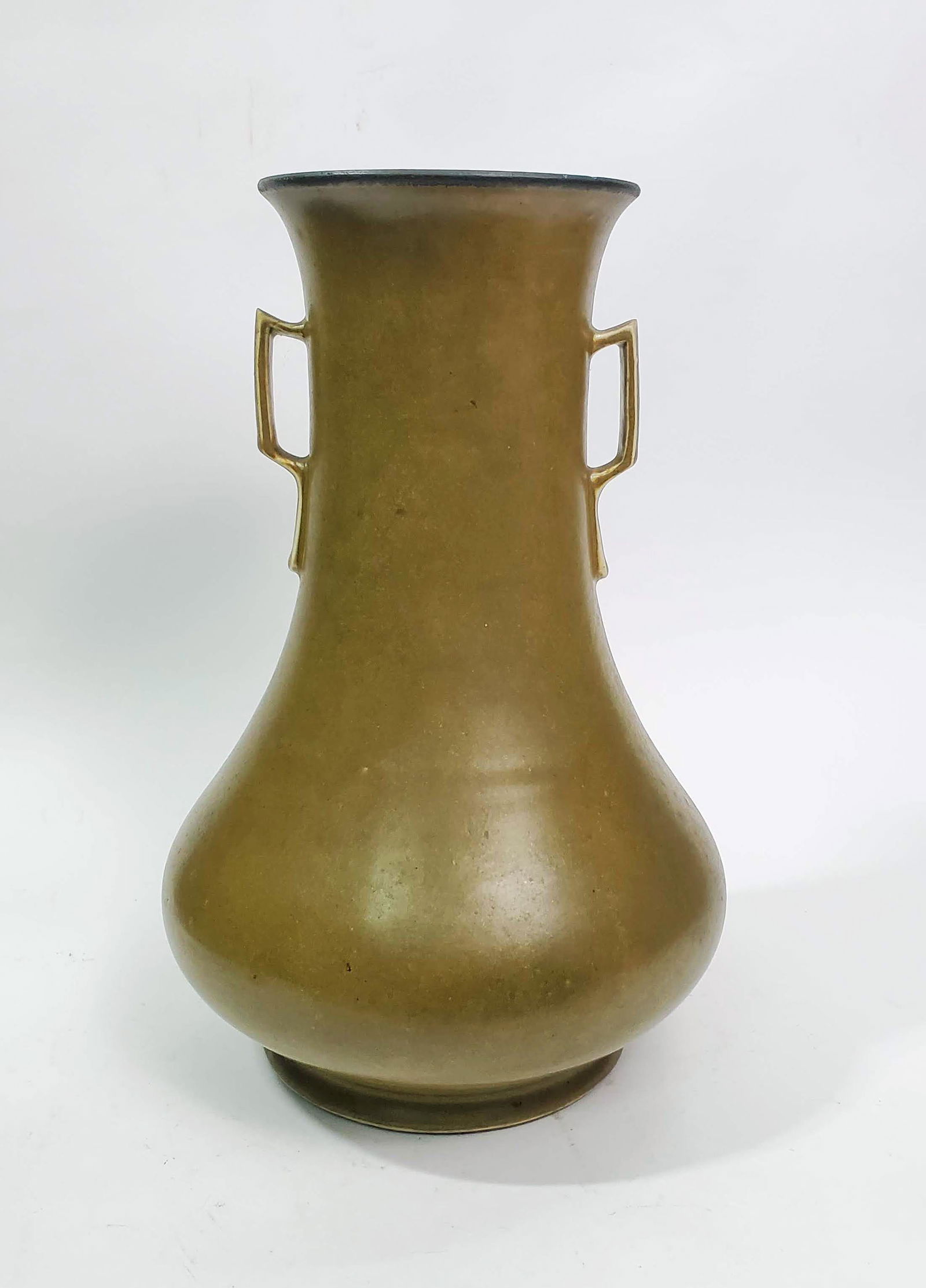 Antique Chinese Tea Dust Glazed Vase (1 of 5)