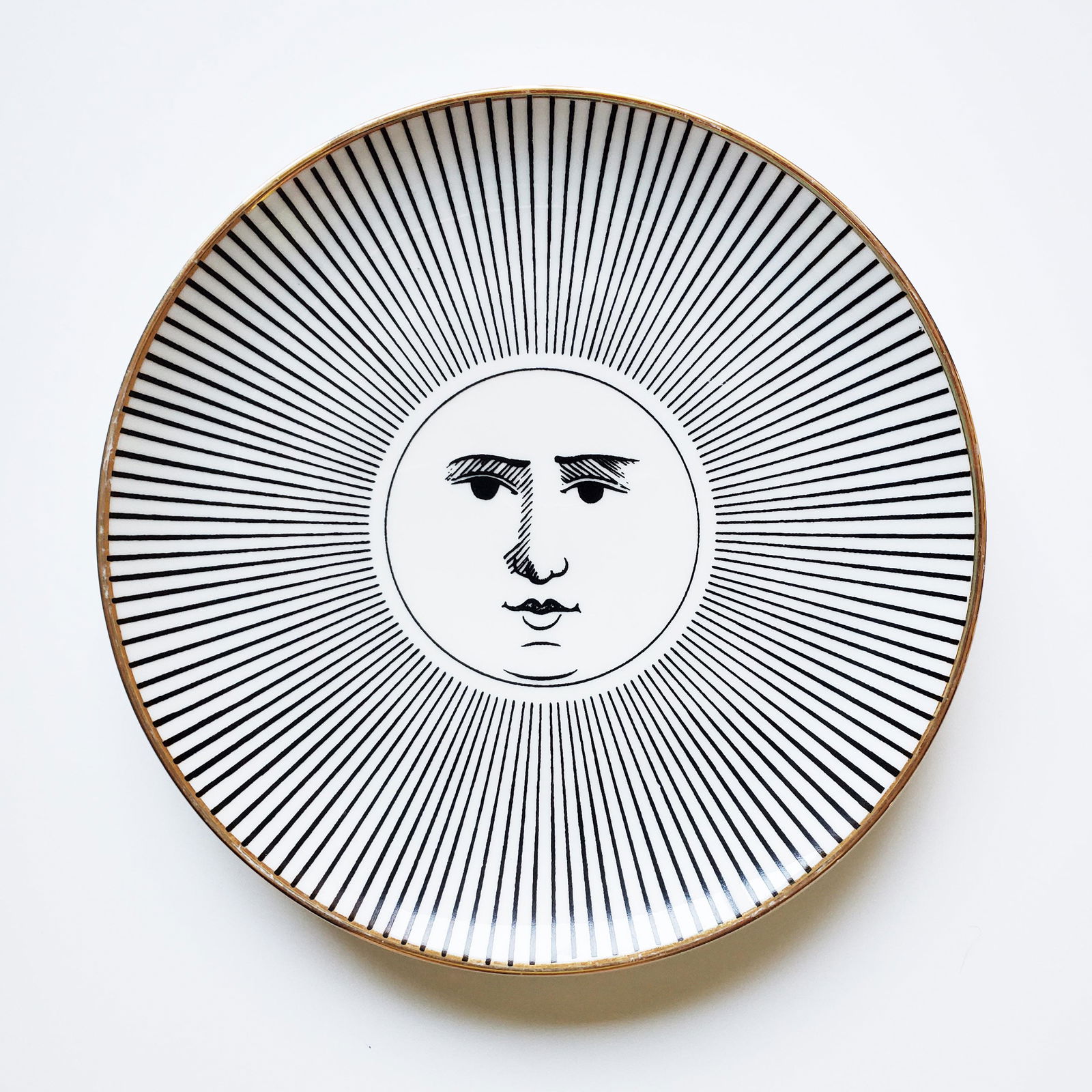 Piero Fornasetti Soli E Lune Porcelain Plate, ca. 1950s-70s (1 of 3)