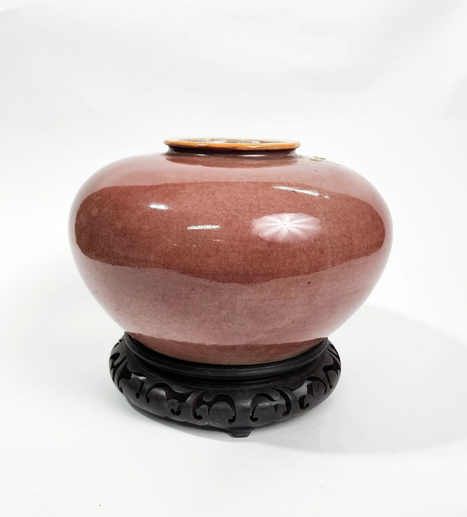 Antique Chinese Peach-bloom Glazed Porcelain Vase (1 of 8)