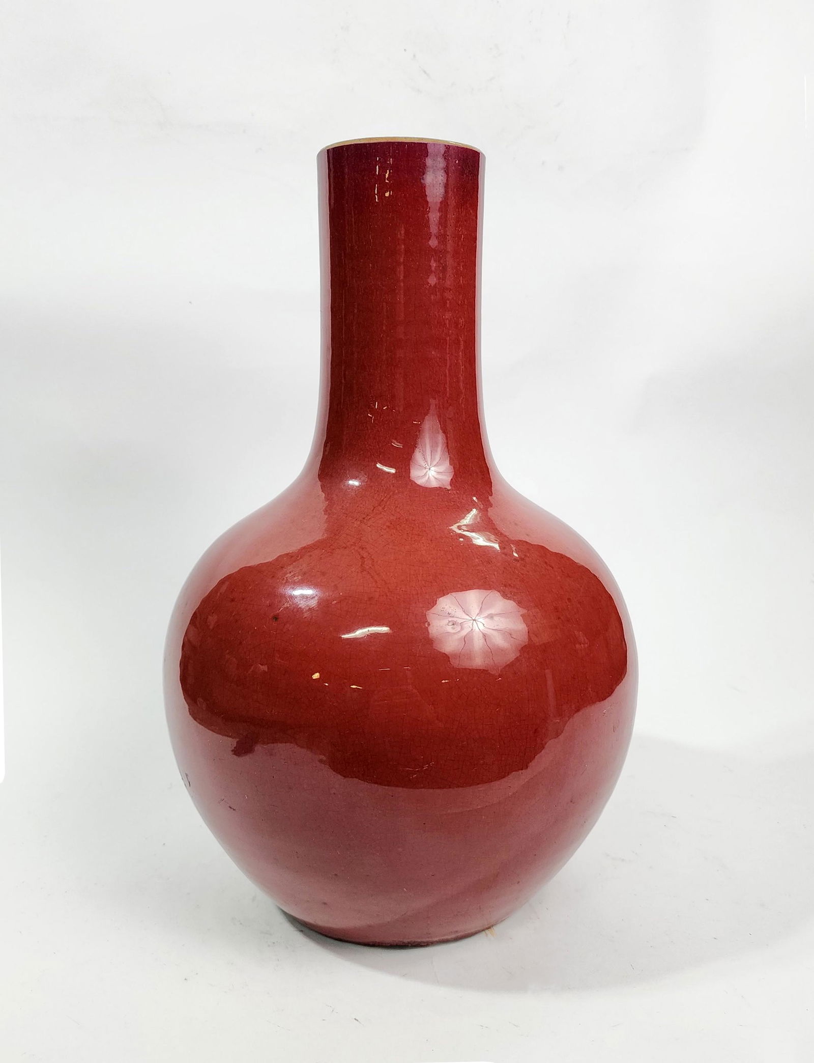 Antique Chinese Sang de Boeuf Glazed Vase (1 of 8)