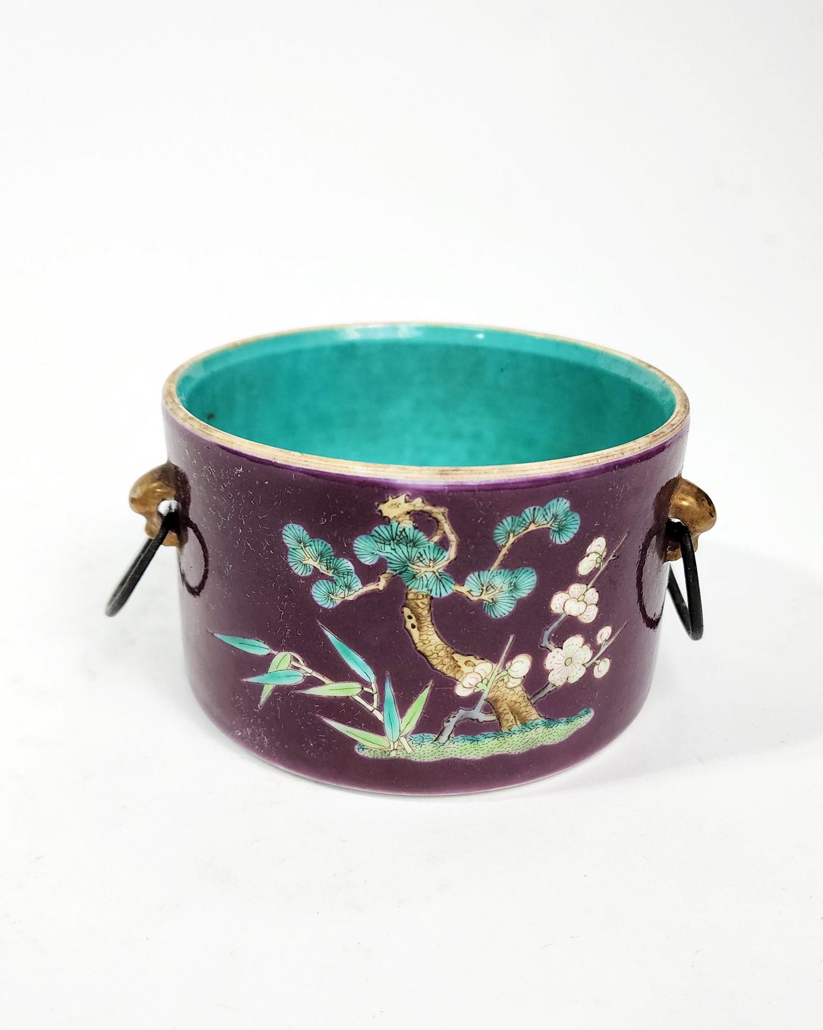 Antique Chinese Purple Ground Censer, Daoguang (1 of 6)