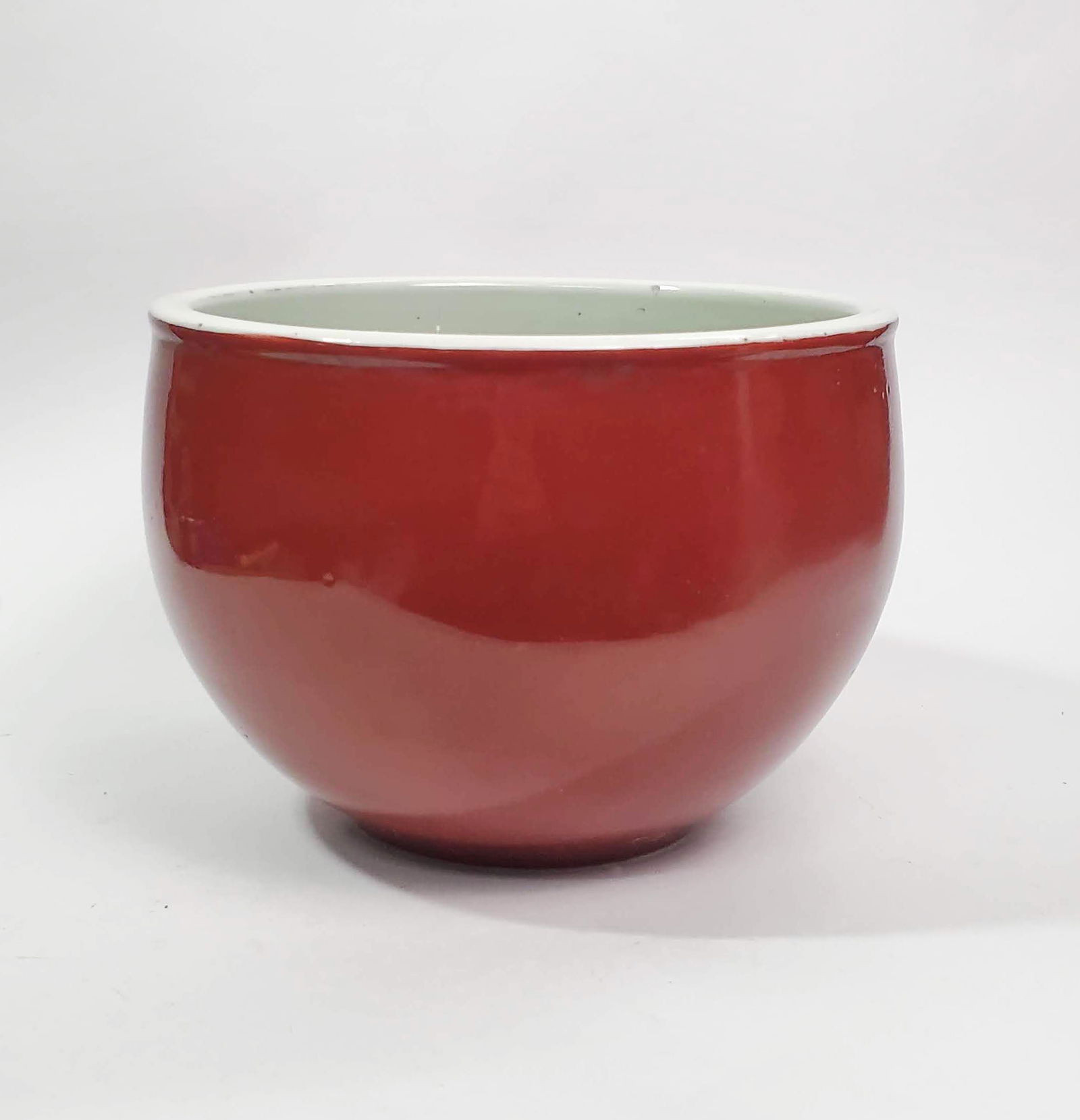 Antique Chinese Red Glazed Qianlong Planter (1 of 13)